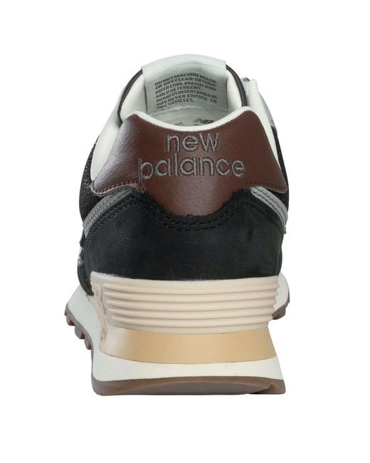 New Balance Black 574 Trainers for men