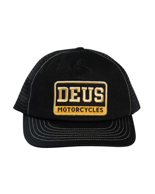 Deus Ex Machina Black Malden Trucker Cap for men
