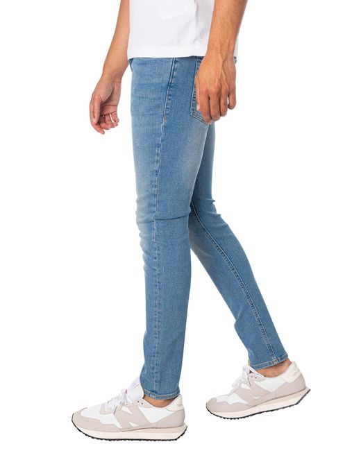 Jack & Jones Blue Liam Original 770 Skinny Fit Jeans for men