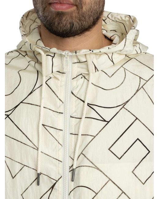 ARMANI EXCHANGE Natural Diagonal Logo Jacket for men