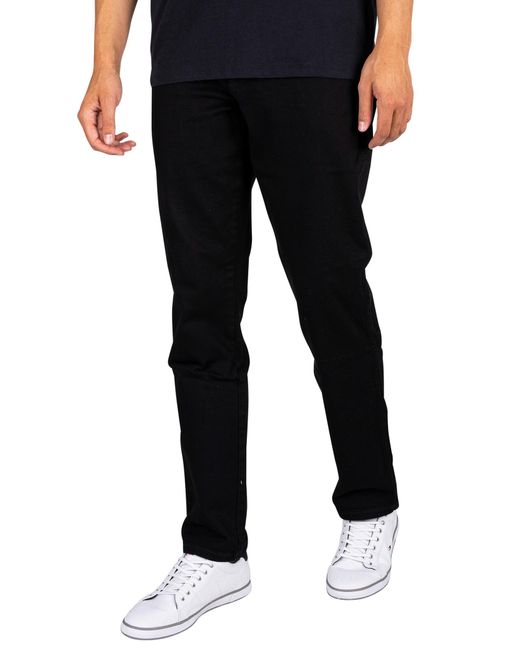 Wrangler Texas Slim 822 Jeans in Black for Men | Lyst