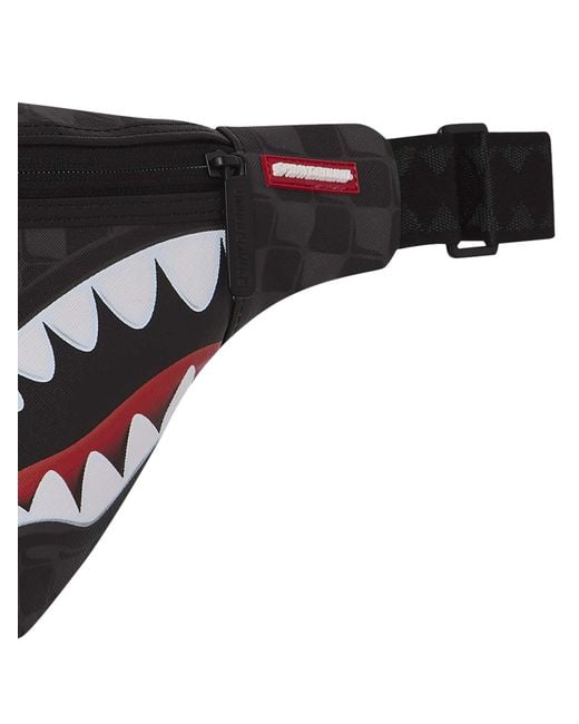 Sprayground Black Sharks In Paris Balloon Savvy Crossbody Bag for men