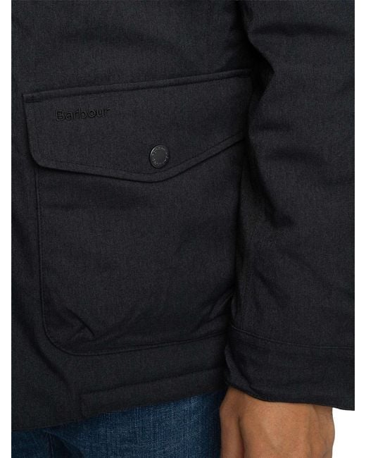 Barbour Blue Winter Ogston Waterproof Jacket for men