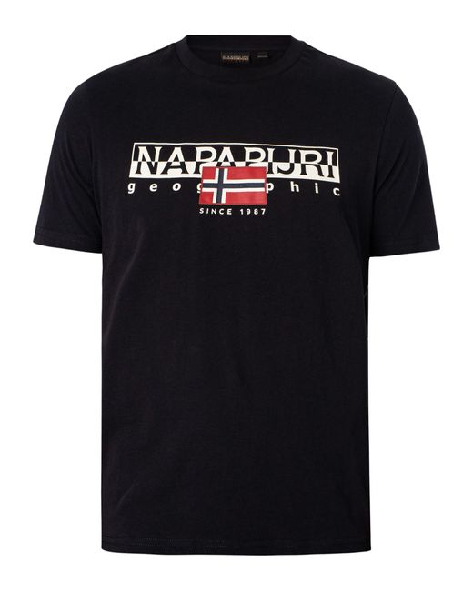 Napapijri Black Aylmer T-shirt for men