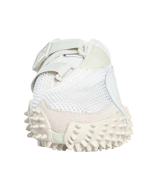 PUMA White Mostro Leather Trainers for men