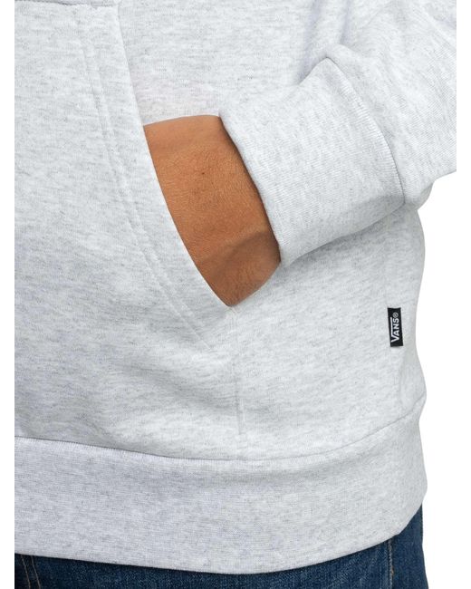 Vans Gray Left Chest Logo Pullover Hoodie for men