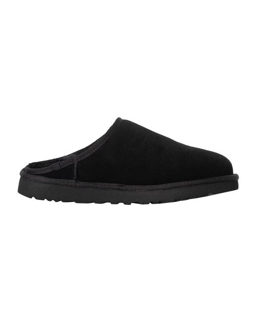 Ugg Black Classic Slip-On Sheepskin Slippers for men