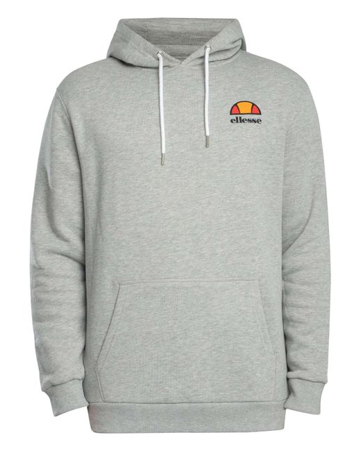 Ellesse Gray Logo Pullover Hoodie for men