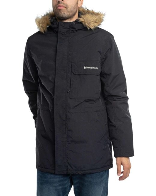 Sergio Tacchini Blue Budge Parka Jacket for men