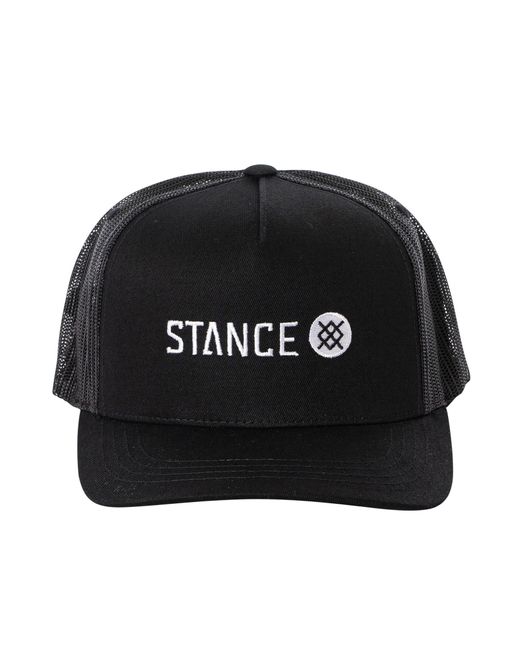Stance Black Icon Trucker Cap for men