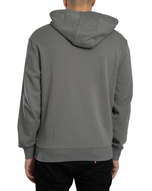 HUGO Gray Dapo Pullover Hoodie for men