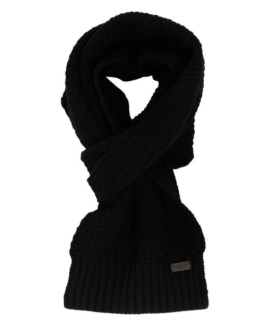 Barbour Black Ramside Beanie & Scarf Gift Set for men