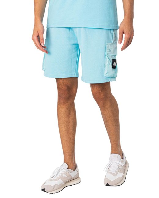 Weekend Offender Blue Pink Sands Cargo Shorts for men