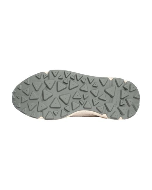 Flower Mountain White Yamano Suede Trainers for men