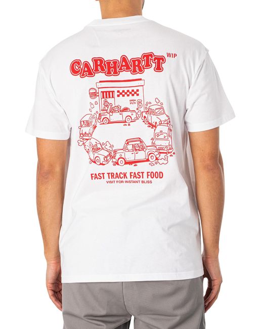 Carhartt White Fast Food T-shirt for men