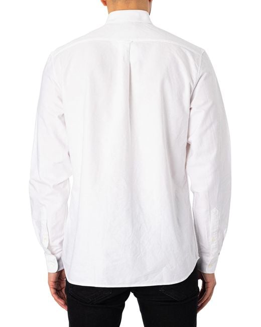 Lacoste White Chest Pocket Shirt for men