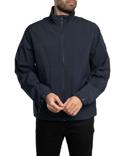 Tommy Hilfiger Blue Branded Blouson Jacket for men