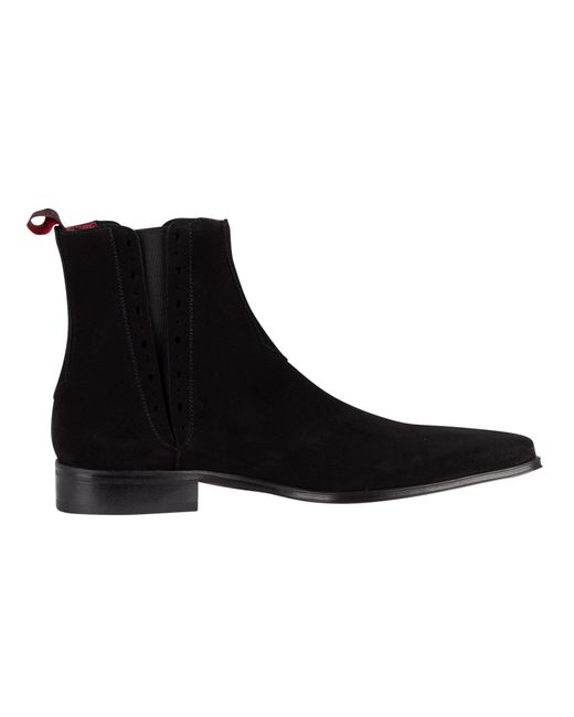 Jeffery West Black Suede Boots for men
