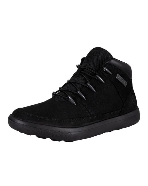 Timberland Leather Ashwood Park Mid Hiker Boots in Black Nubuck (Black) for  Men | Lyst