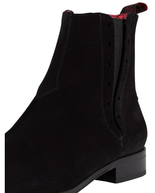Jeffery West Black Suede Boots for men