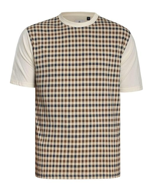 Aquascutum Multicolor Body Club Check T-shirt for men