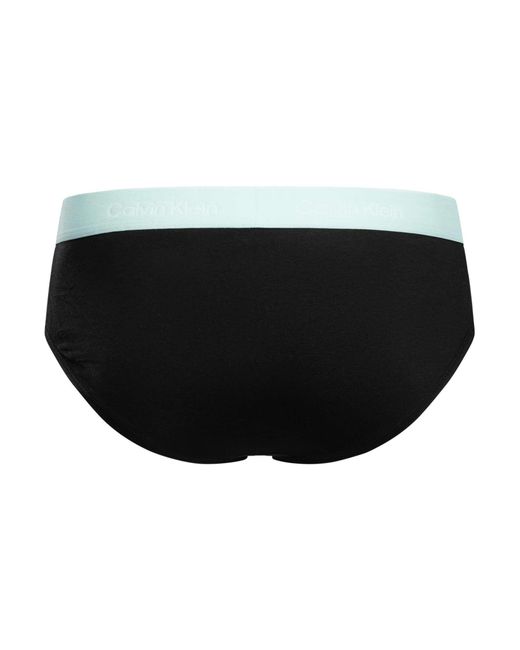 Calvin Klein Black 3 Pack Hip Briefs for men