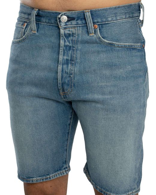 Levi's Blue 501 Original Denim Shorts for men