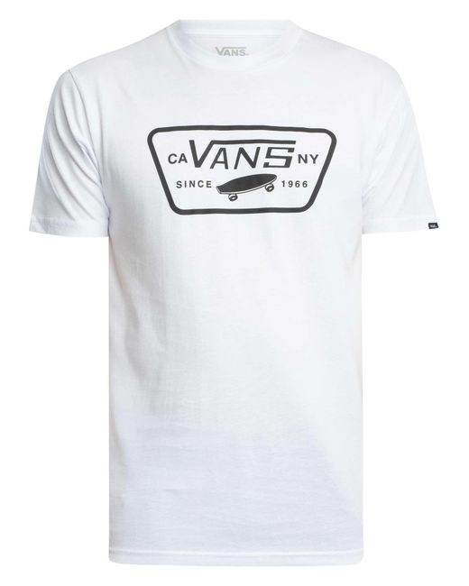 Vans White Full Patch T-shirt for men