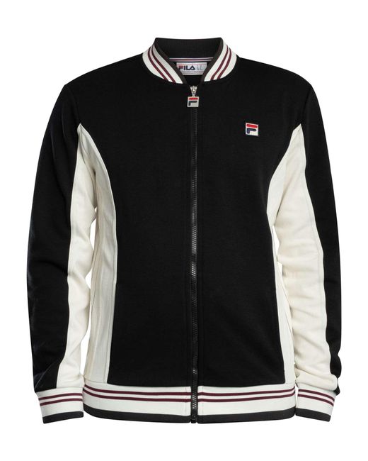 Fila Black Settanta Baseball Track Jacket for men