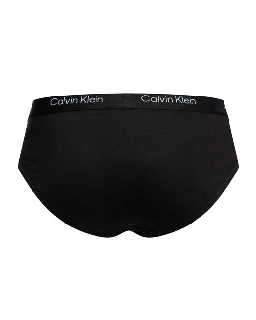 Calvin Klein Black 3 Pack Icon Hip Briefs for men