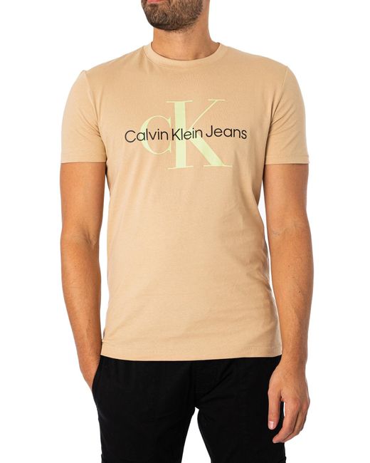 Calvin Klein Black Seasonal Monologo T-shirt for men
