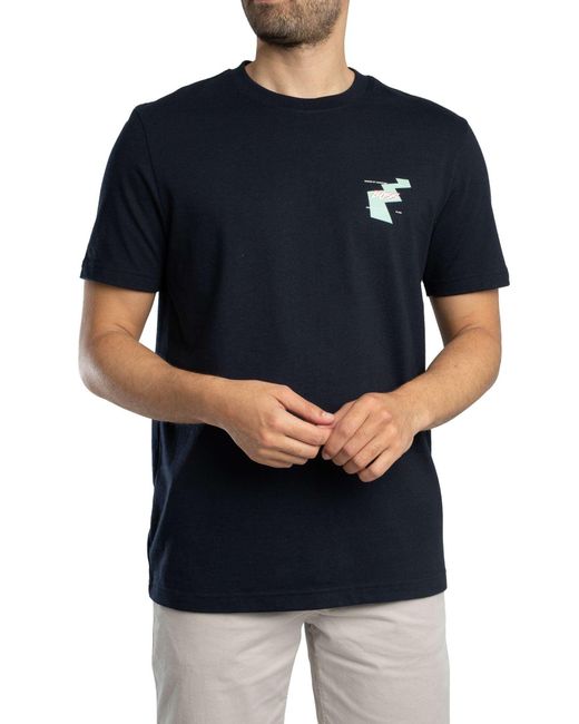 Boss Blue Te Movement Back Graphic T-shirt for men