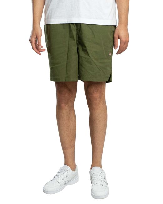 Dickies Green Pelican Rapids Sweat Shorts for men