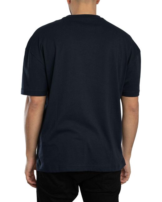EA7 Black Echo Graphic T-shirt for men