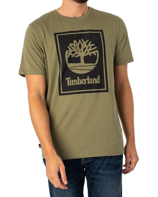 Timberland Green Graphic T-shirt for men