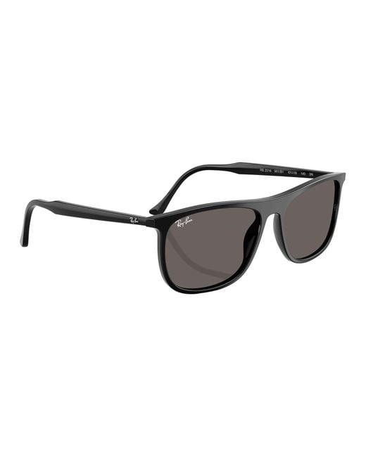 Ray-Ban Black Rb2216 Rectangle Sunglasses for men