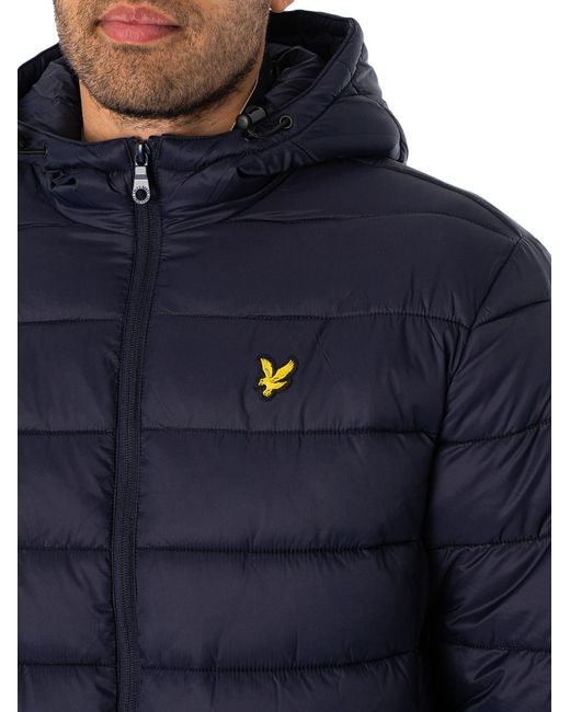 Lyle & Scott Blue Wadded Jacket for men
