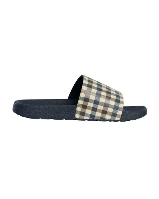 Aquascutum Blue Icon Sliders for men