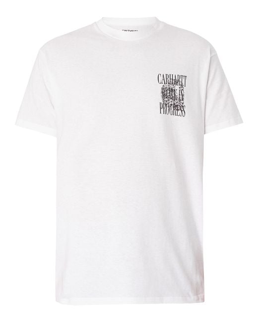Carhartt White Always A Wip Back Graphic T-shirt for men