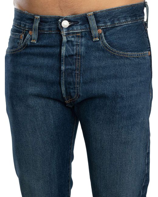 Levi's Blue 501 Original Jeans for men