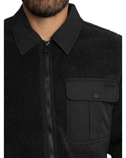 Levi's Black Joonie Sherpa Jacket for men