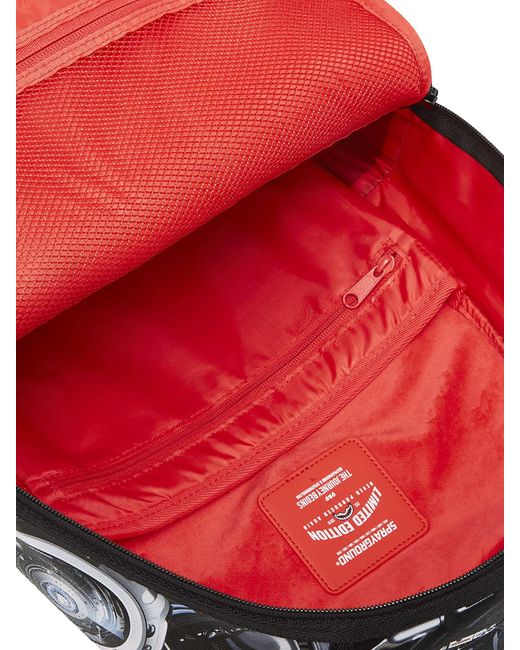 Sprayground Black 20l Split Cybershark Backpack for men