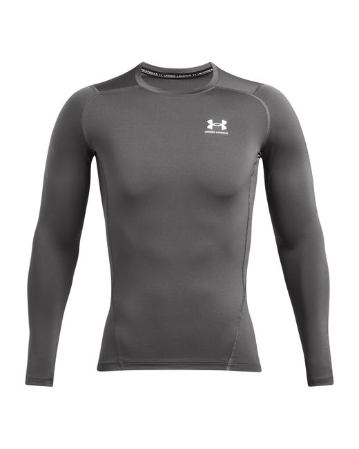 Under Armour Gray Heatgear Long Sleeve Top for men