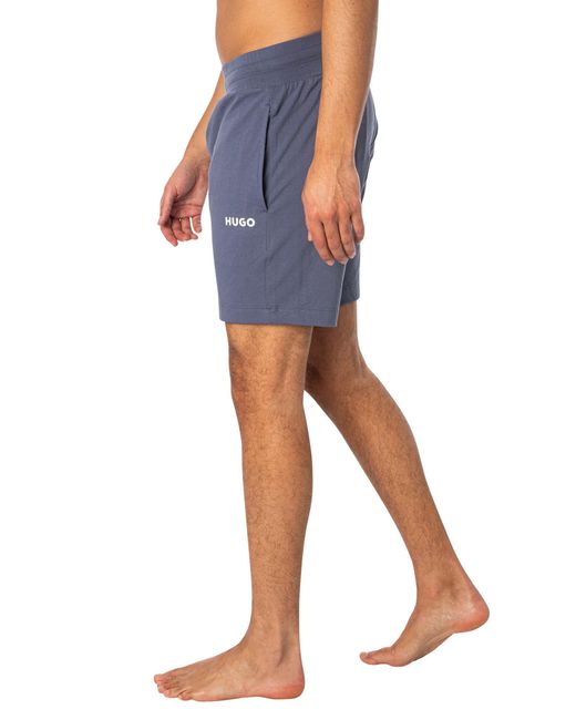 HUGO Blue Lounge Linked Sweat Shorts for men