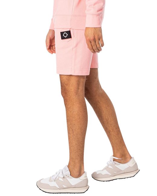 Ma Strum Pink Core Sweat Shorts for men