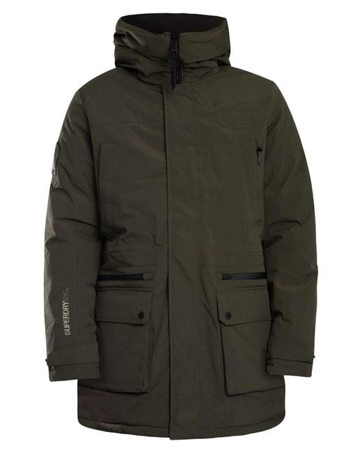 Superdry Gray City Padded Parka Jacket for men