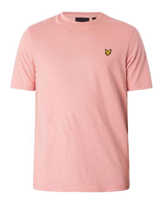 Lyle & Scott Pink Plain T-shirt for men