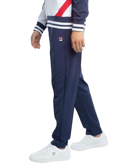 Fila Blue Molveno Pin Tuck Track Joggers for men