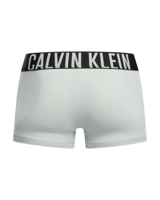 Calvin Klein White 3 Pack Intense Power Trunks for men