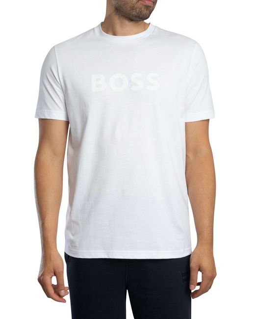 Boss White Te Logo T-shirt for men